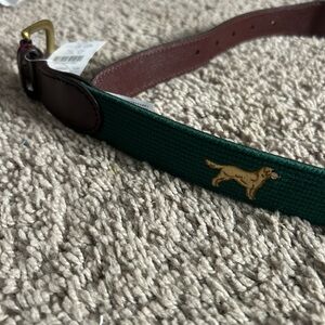 J. Crew Brown Belt with Gold Buckle
